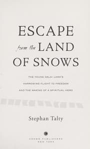 Tapa de Escape from the land of snows