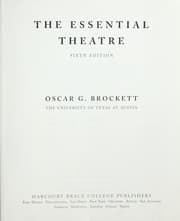 Tapa de The essential theatre