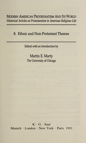 Tapa de Ethnic and non-Protestant themes