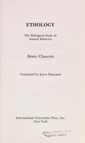Tapa de Ethology