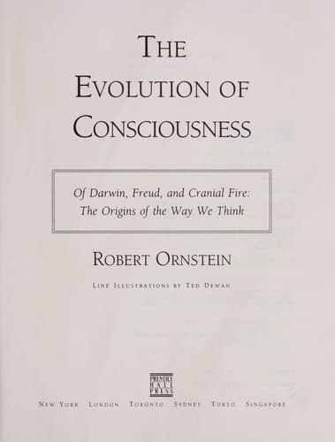 Tapa de The evolution of consciousness
