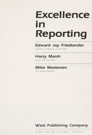 Tapa de Excellence in reporting