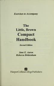 Tapa de Exercises to Accompany the Little, Brown Compact Handbook, 2e