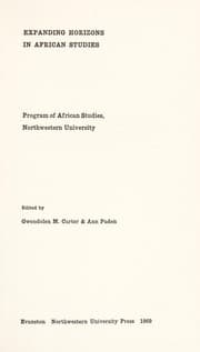 Tapa de Expanding horizons in African studies