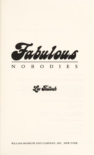 Tapa de Fabulous nobodies