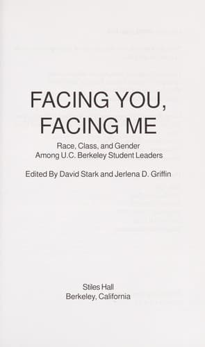 Tapa de Facing you, facing me