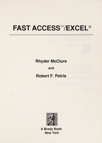 Tapa de Fast access/excel