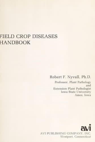 Tapa de Field crop diseases handbook
