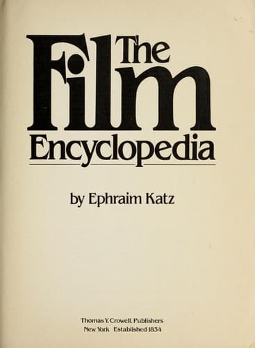 Tapa de The Film Encyclopedia