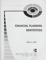 Tapa de Financial planning demystified