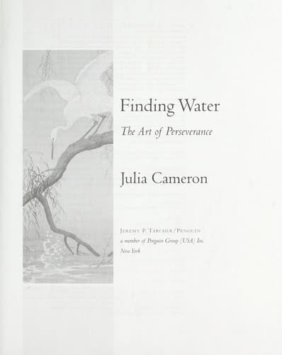 Tapa de Finding water