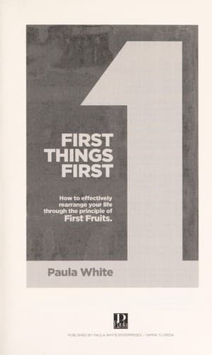 Tapa de First things first