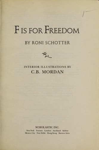 Tapa de F is for freedom