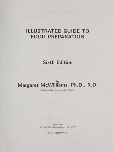 Tapa de Illustrated guide to food preparation