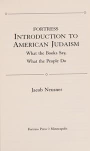 Tapa de Fortress introduction to American Judaism