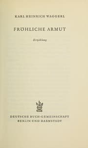 Tapa de Fröhliche Armut