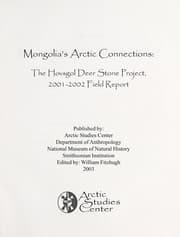 Tapa de Mongolia's Arctic connections