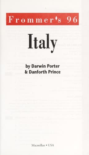 Tapa de Frommer's Italy