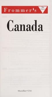 Tapa de Frommer's Canada