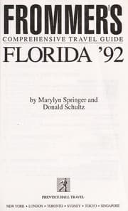 Tapa de Frommer's comprehensive travel guide, Florida '92