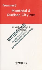 Tapa de Montreal and Quebec City