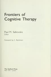 Tapa de Frontiers of cognitive therapy