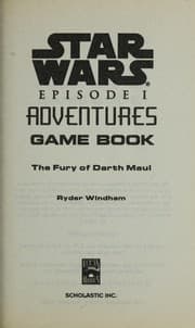 Tapa de Star wars episode I adventures The Fury of Darth Maul Game Book