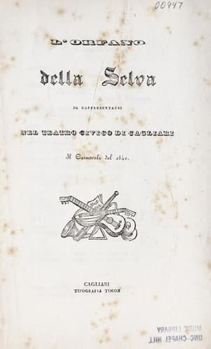 Tapa de L'orfano della selva