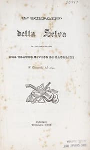 Tapa de L'orfano della selva