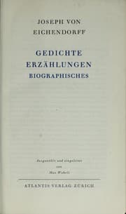 Tapa de Gedichte. Erzählungen. Biographisches ; ausgewählt und eingeleitet