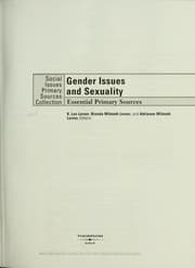 Tapa de Gender issues and sexuality : essential primary sources
