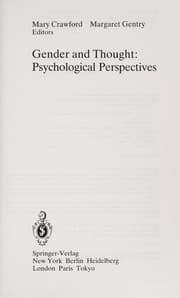 Tapa de Gender and thought