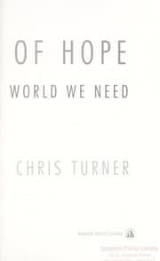 Tapa de The geography of hope