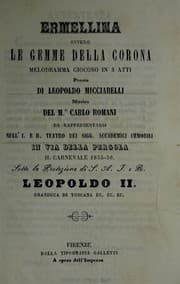 Tapa de Ermellina, ovvero, Le gemme della corona