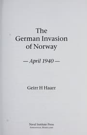 Tapa de The German invasion of Norway : April 1940