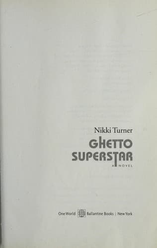 Tapa de Ghetto superstar : a novel