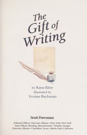 Tapa de The gift of writing