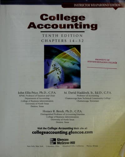 Tapa de College accounting