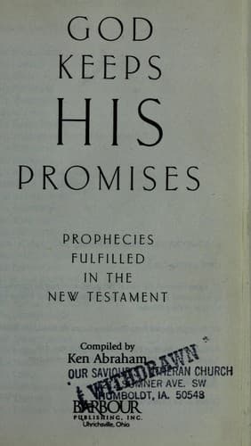 Tapa de God keeps His promises