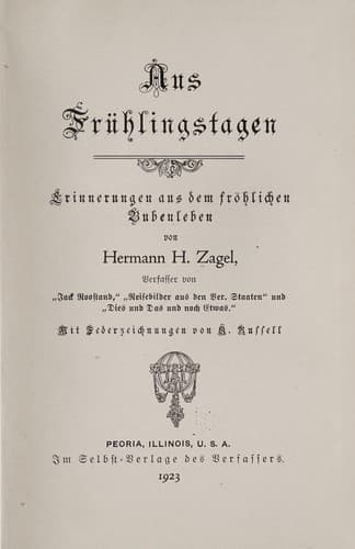 Tapa de Aus frühlingstagen