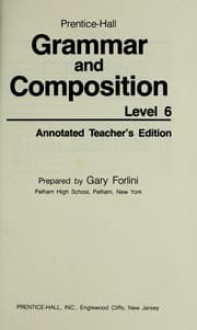 Tapa de Prentice-Hall grammar and composition, level 6