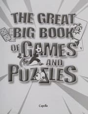 Tapa de The great big book of games and puzzles