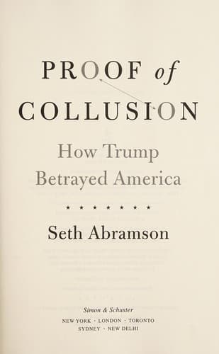 Tapa de Proof of collusion