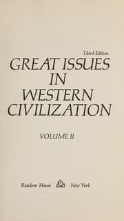 Tapa de Great issues in Western civilization