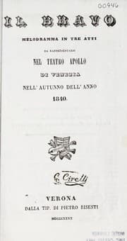 Tapa de Il bravo