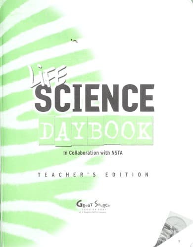 Tapa de Life science daybook