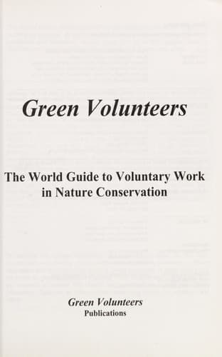 Tapa de Green volunteers
