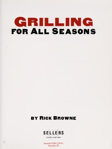 Tapa de Grilling for all seasons
