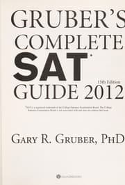 Tapa de Gruber's complete SAT guide 2012