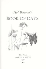 Tapa de Book of days